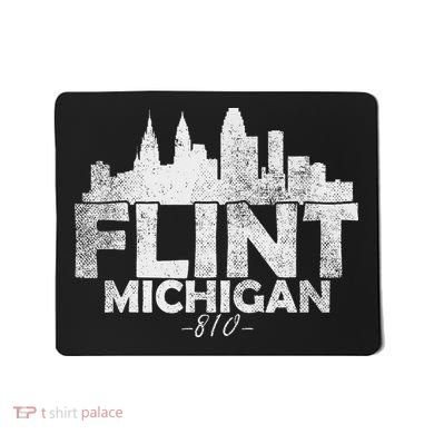 Flint Michigan Mi Skyline Mousepad