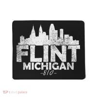 Flint Michigan Mi Skyline Mousepad thumb 0