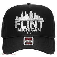 Flint Michigan Mi Skyline Hat thumb 0