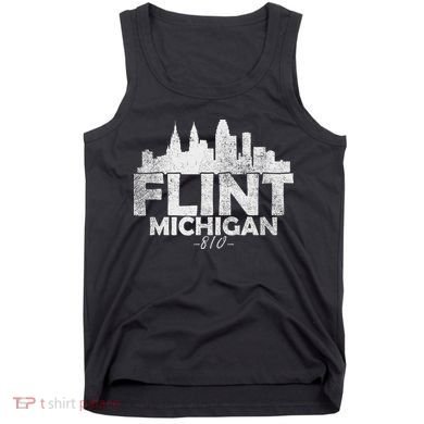 Flint Michigan Mi Skyline Tank Top