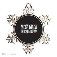 Funny MEGA MAGA Trickle Down Ornament thumb 0