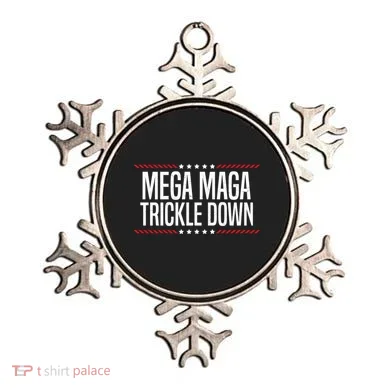 Funny MEGA MAGA Trickle Down Ornament