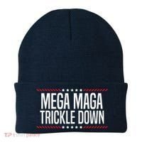 Funny MEGA MAGA Trickle Down Beanie thumb 0