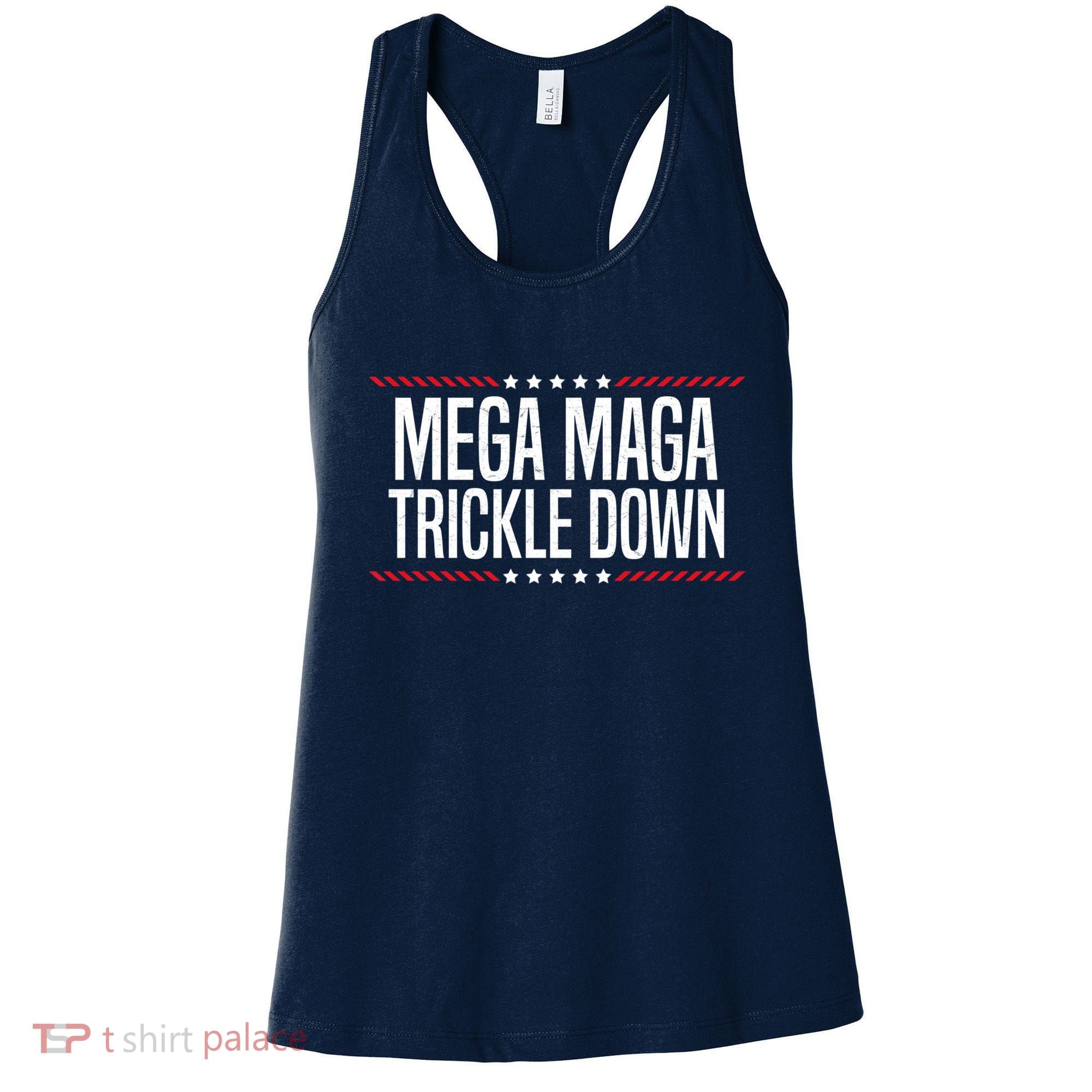 Funny MEGA MAGA Trickle Down Women's Tank Top