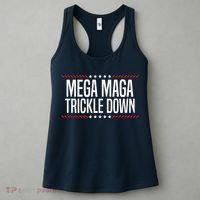 Funny MEGA MAGA Trickle Down Women's Tank Top thumb 3