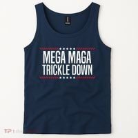 Funny MEGA MAGA Trickle Down Tank Top thumb 2