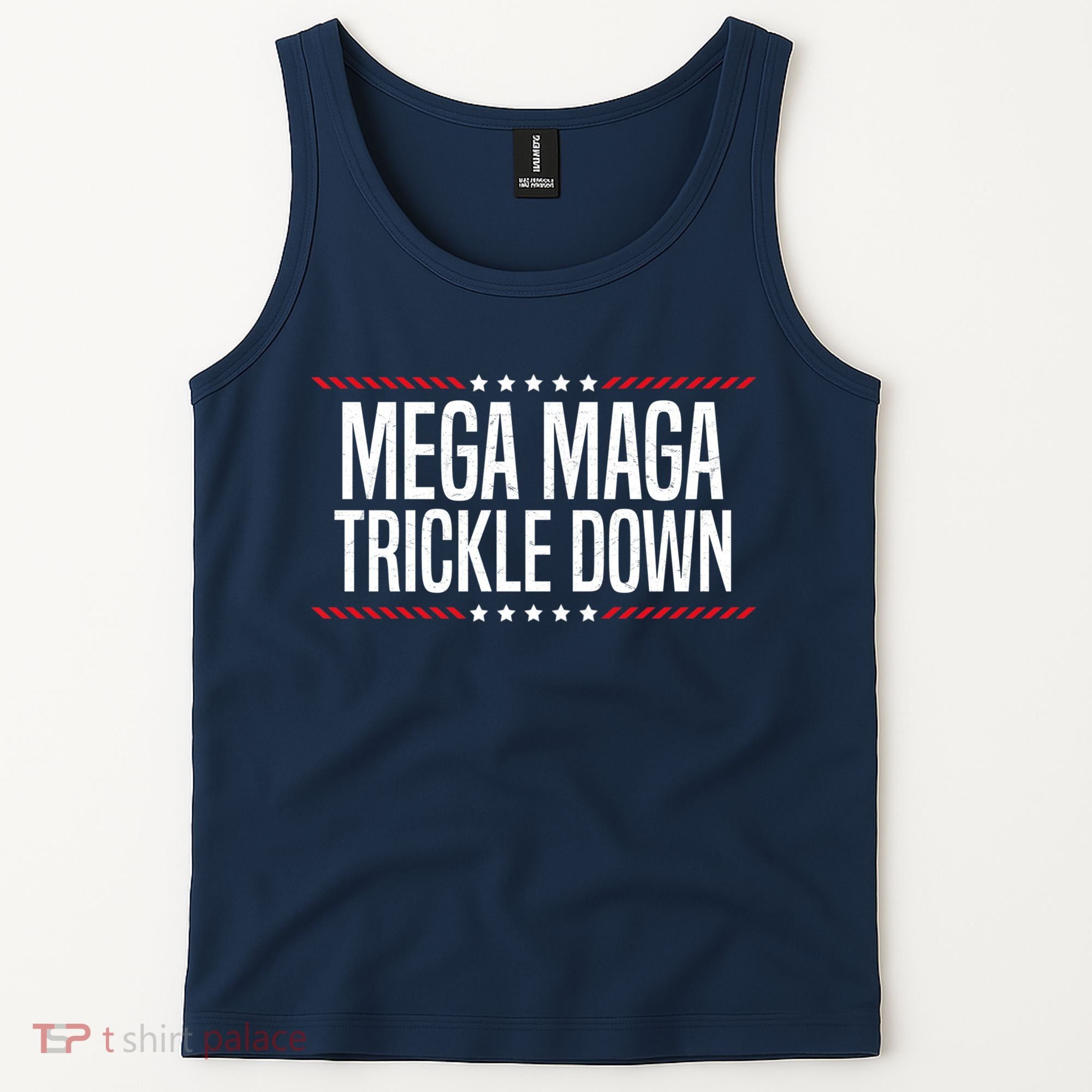 Funny MEGA MAGA Trickle Down Tank Top