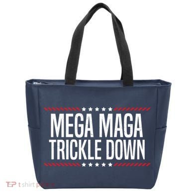 Funny MEGA MAGA Trickle Down Tote Bag