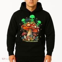 Funny Magic Mushroom Alien Trippy Shroom Lsdweed Acid Trip Hoodie thumb 2
