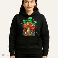 Funny Magic Mushroom Alien Trippy Shroom Lsdweed Acid Trip Hoodie thumb 5