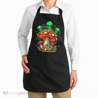 Funny Magic Mushroom Alien Trippy Shroom Lsdweed Acid Trip Apron thumb 2