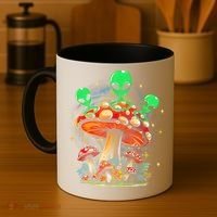 Funny Magic Mushroom Alien Trippy Shroom Lsdweed Acid Trip Coffee Mug thumb 4