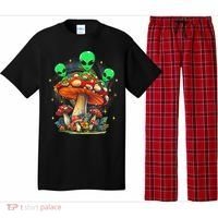 Funny Magic Mushroom Alien Trippy Shroom Lsdweed Acid Trip Pajama Set thumb 0