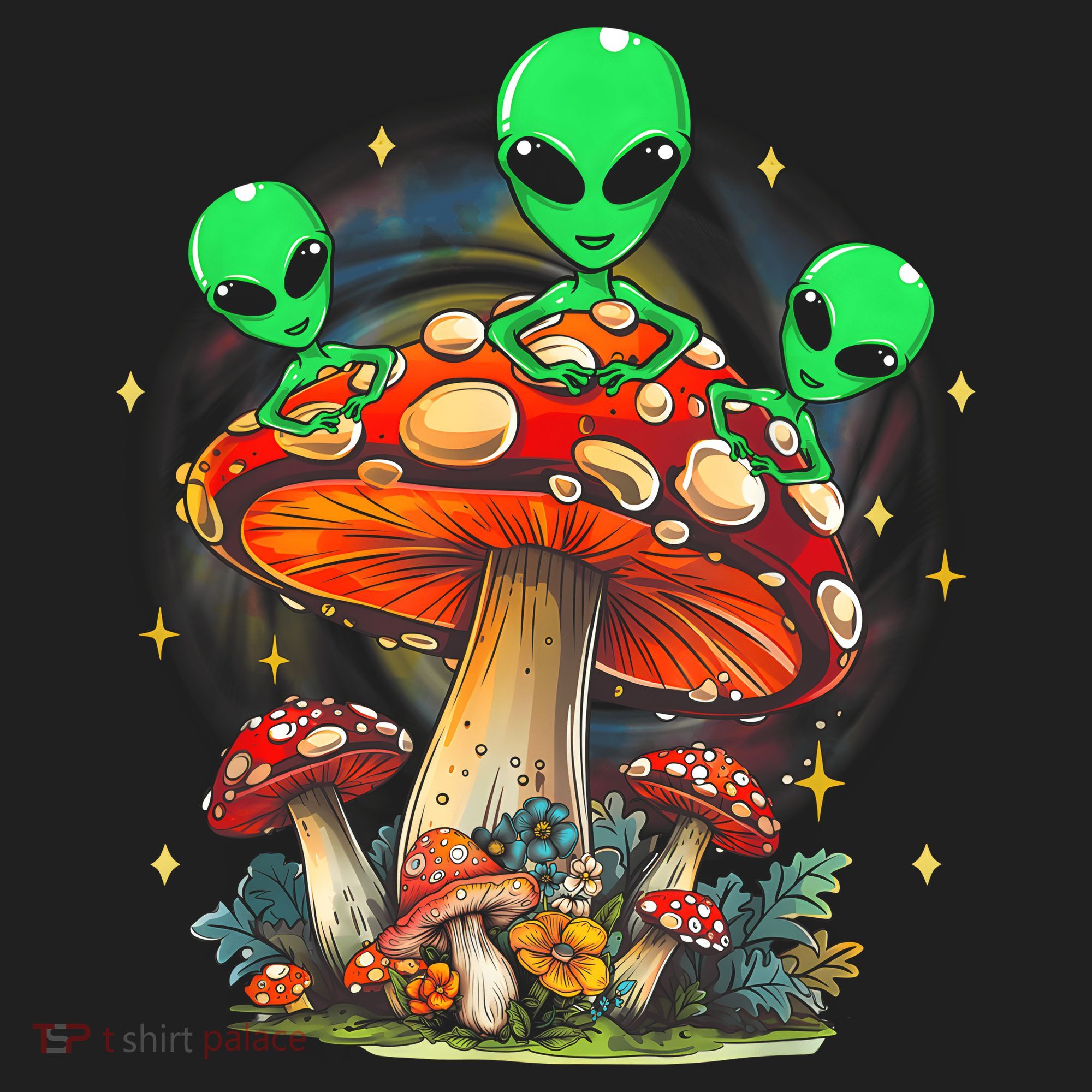 Funny Magic Mushroom Alien Trippy Shroom Lsdweed Acid Trip Tumbler