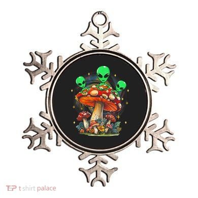 Funny Magic Mushroom Alien Trippy Shroom Lsdweed Acid Trip Ornament