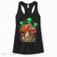 Funny Magic Mushroom Alien Trippy Shroom Lsdweed Acid Trip Women's Tank Top thumb 0