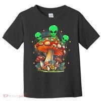 Funny Magic Mushroom Alien Trippy Shroom Lsdweed Acid Trip Toddler T-Shirt thumb 0