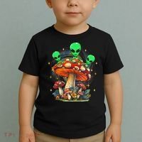 Funny Magic Mushroom Alien Trippy Shroom Lsdweed Acid Trip Toddler T-Shirt thumb 2