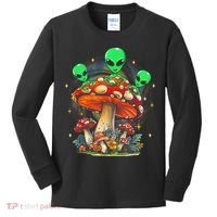 Funny Magic Mushroom Alien Trippy Shroom Lsdweed Acid Trip Kids Long Sleeve Shirt thumb 0