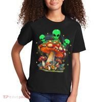 Funny Magic Mushroom Alien Trippy Shroom Lsdweed Acid Trip Kids T-Shirt thumb 2
