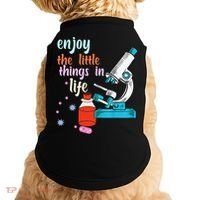 Funny Microscope Microbiologists Biology Nerd Science Lab Doggie Tank thumb 0