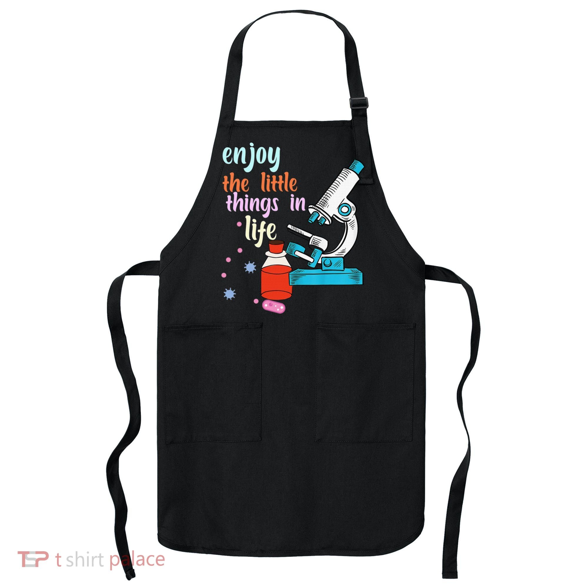 Funny Microscope Microbiologists Biology Nerd Science Lab Apron