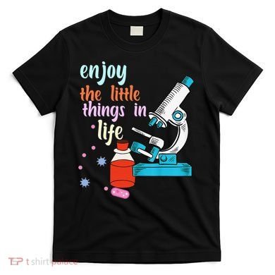 Funny Microscope Microbiologists Biology Nerd Science Lab T-Shirt