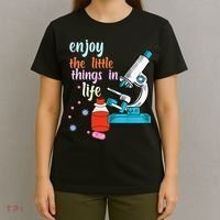 Funny Microscope Microbiologists Biology Nerd Science Lab T-Shirt thumb 4