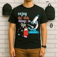 Funny Microscope Microbiologists Biology Nerd Science Lab T-Shirt thumb 6