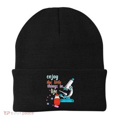 Funny Microscope Microbiologists Biology Nerd Science Lab Beanie