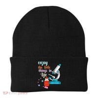 Funny Microscope Microbiologists Biology Nerd Science Lab Beanie thumb 0