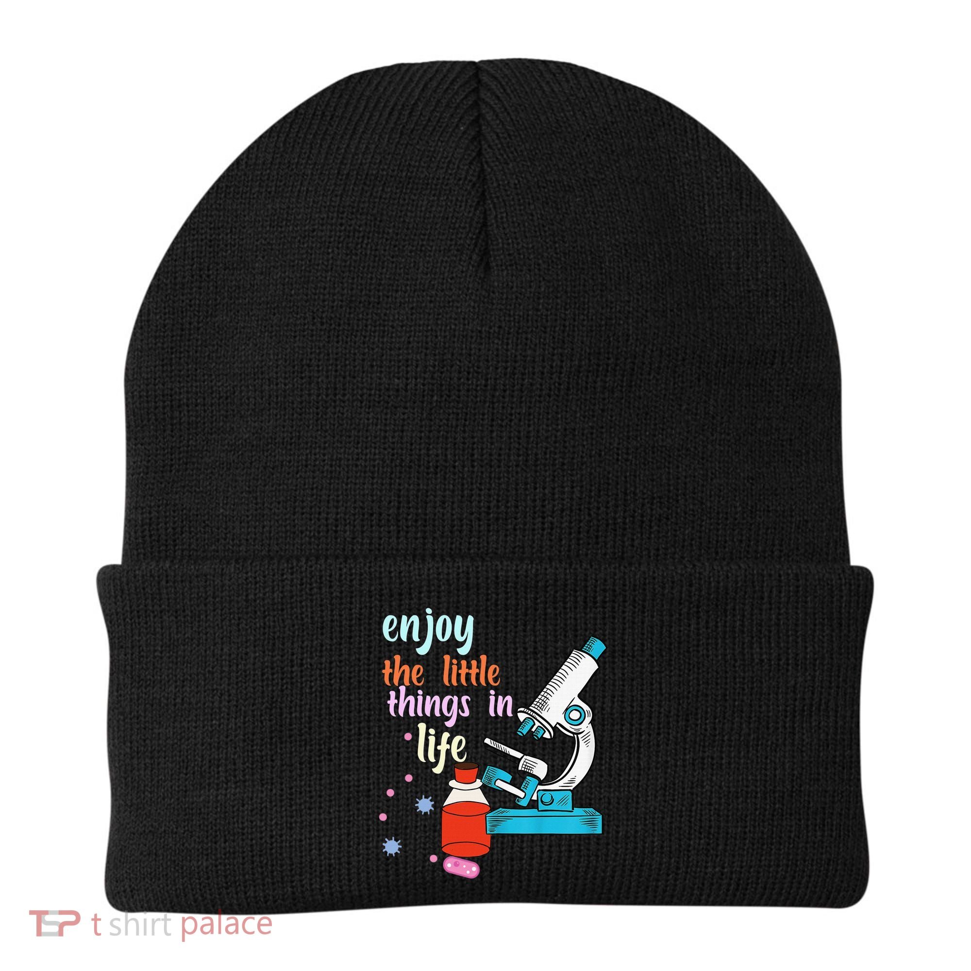 Funny Microscope Microbiologists Biology Nerd Science Lab Beanie