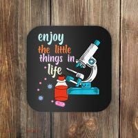 Funny Microscope Microbiologists Biology Nerd Science Lab Coaster thumb 0