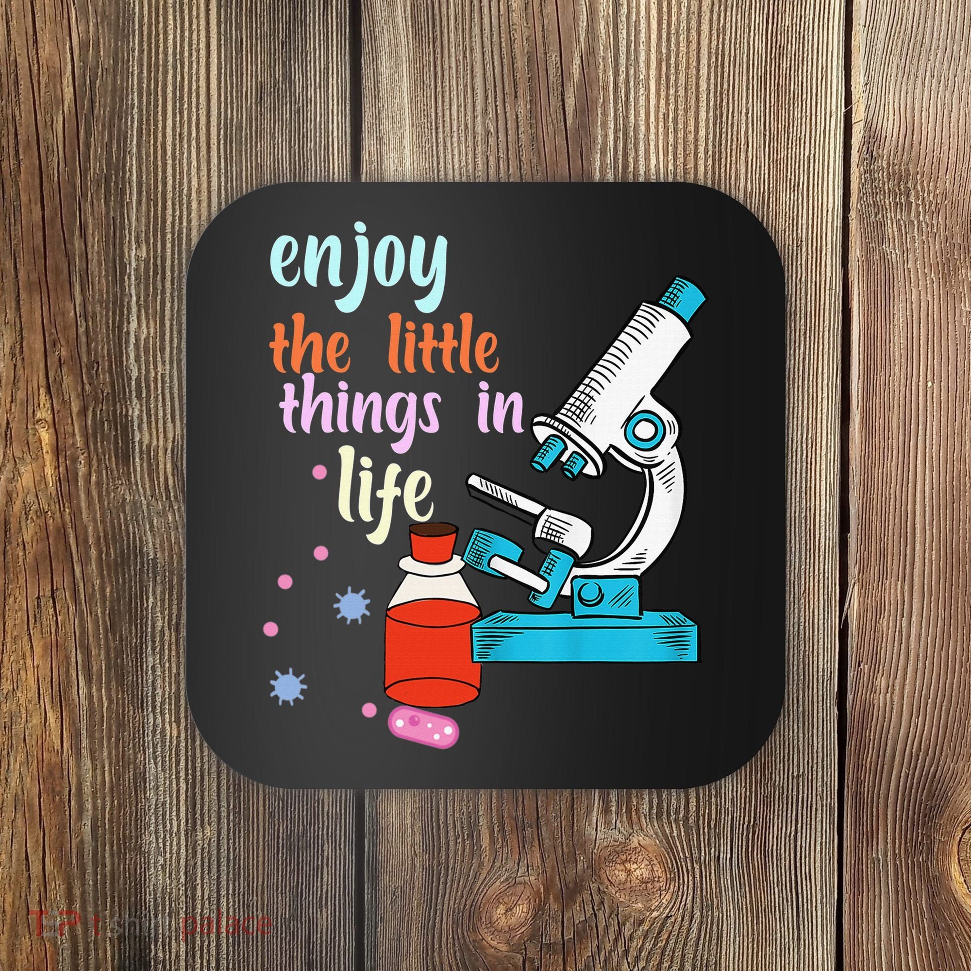 Funny Microscope Microbiologists Biology Nerd Science Lab Coaster
