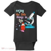 Funny Microscope Microbiologists Biology Nerd Science Lab Baby Bodysuit thumb 0