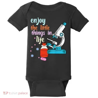 Funny Microscope Microbiologists Biology Nerd Science Lab Baby Bodysuit