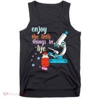 Funny Microscope Microbiologists Biology Nerd Science Lab Tank Top thumb 0