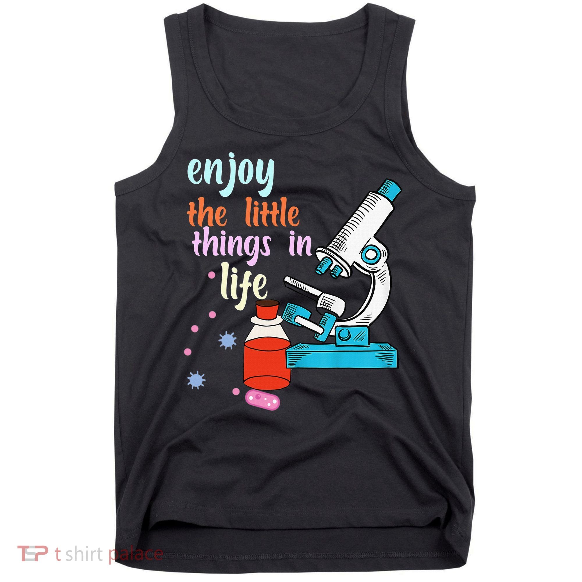 Funny Microscope Microbiologists Biology Nerd Science Lab Tank Top