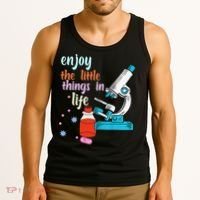 Funny Microscope Microbiologists Biology Nerd Science Lab Tank Top thumb 3