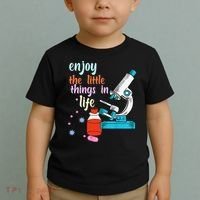 Funny Microscope Microbiologists Biology Nerd Science Lab Toddler T-Shirt thumb 2