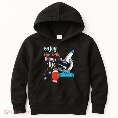Funny Microscope Microbiologists Biology Nerd Science Lab Kids Hoodie