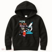 Funny Microscope Microbiologists Biology Nerd Science Lab Kids Hoodie thumb 0