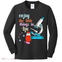 Funny Microscope Microbiologists Biology Nerd Science Lab Kids Long Sleeve Shirt thumb 0