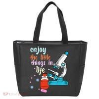Funny Microscope Microbiologists Biology Nerd Science Lab Tote Bag thumb 0
