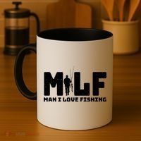 Funny MILF Man I Love Fishing Coffee Mug thumb 4