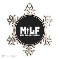 Funny MILF Man I Love Fishing Ornament thumb 0