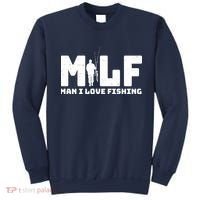 Funny MILF Man I Love Fishing Sweatshirt thumb 0