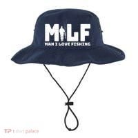 Funny MILF Man I Love Fishing Bucket Hat thumb 0