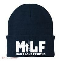 Funny MILF Man I Love Fishing Beanie thumb 0