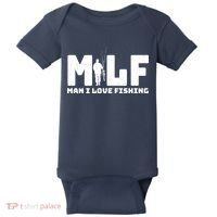 Funny MILF Man I Love Fishing Baby Bodysuit thumb 0